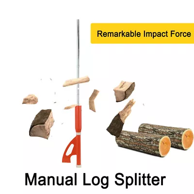 Manual Log Splitter Wood Axe Kindling Hatchet Chopper Heavy Duty Firewood Tool • £66.10