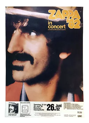 FRANK ZAPPA - Original Concert Poster - Munich 1982 - EX • $50