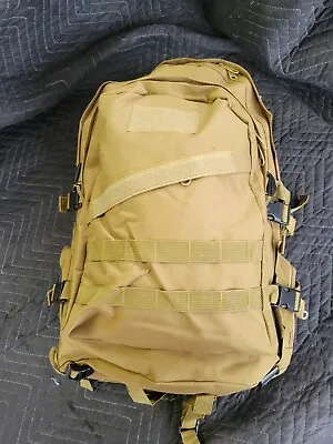 Cactus Jack Military-Style Tactical Coyote Tan Hiking Hunting Backpack • $29.95