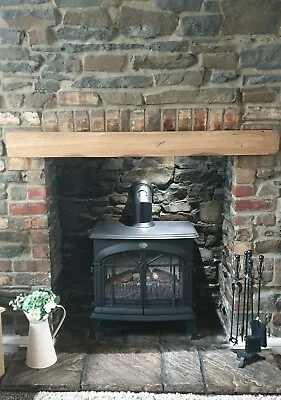 Fireplace Solid Oak Mantle Beam Floating Shelf Wooden Lintel Mantelpiece Mantel • £129