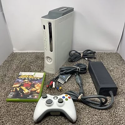 Microsoft Xbox 360 20GB Video Game Console White W/ Controller • $95