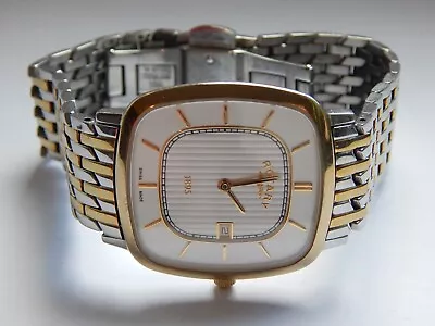 MEN'S ROTARY SLIM ST/STEEL/GTONE QUARTZ DATE WRIST WATCH GB08101/02 (14160) 31mm • £19.99