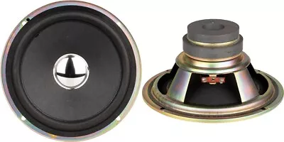 NEW (2) 6.5  Home Audio 40w Woofer Speakers.6-1/2  Replacement PAIR.8ohm.6.5in • $39