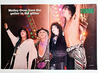 Motley Crue Vince Neil/mick Mars/nikki Sixx/tommy Lee~1985 2-page Poster Pinup • $19.99