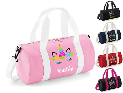 Personalised Dance Bag Girls Kids Unicorn Pink Ballet Gymnastics Gym Kit • $59.72