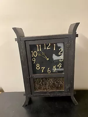 Mission Oak Mantle Clock Arts And Crafts Praire School Stickley Era • $250