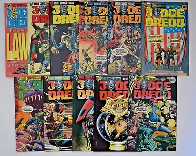 Judge Dredd 32 Issue Comic Run 1-34 (1983) Eagle Comics • $349.95