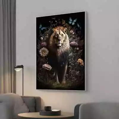 Majestic King Of The Jungle Canvas Unframed Print Art • $14.97