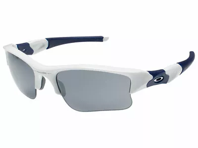 Oakley Flak Jacket XLJ Sunglasses 03-943 Polished White/Blue/Black Iridium • $169.99