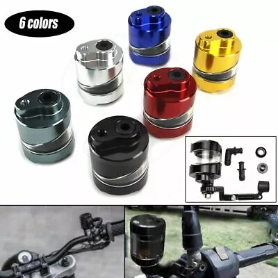 Aluminum Motorcycle Brake Clutch Master Cylinder Fluid Reservoir Tank Oil Cup • $13.90