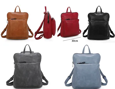 Unisex Grab Handle Rucksack Bag Women Gym School Travel Shoulder Handbag 19442 • £22.88