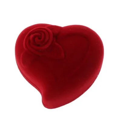 Heart Shape Rose Double Box Pendant Box Earring Box Necklace Organizer • £5.48