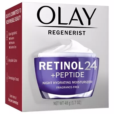 $17.99 • Buy Olay Regenerist Retinol 24 Night + Peptide Night Hydrating Moisturizer, 1.7oz.