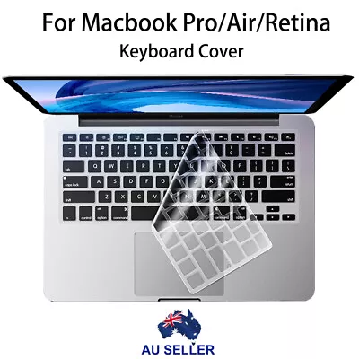 Clear & Colourful Keyboard Cover For MacBook Pro Air 13  13.6  14  15  16  Inch • $12.99