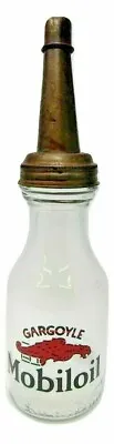 Very Nice Mobiloil Gargoyle Oil Bottle With Master Spout • $37.99