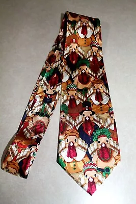 Pilgrim Turkeys Dress Men's Necktie Thanksgiving Novelty Holiday Neck Tie #1 • $13.99