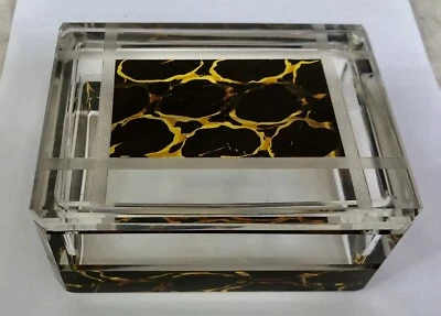 £49.99 • Buy Vintage Art Deco, Bevelled Glass Trinket, Jewellery Box, Casket