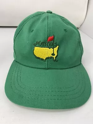Vintage Masters Golf Tournament Derby Cap Strapback Hat Green • $128.48