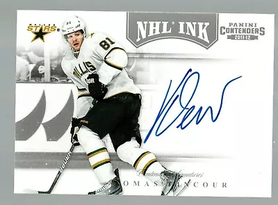2011-12 Panini Contenders NHL Ink #15 Tomas Vincour  • $2