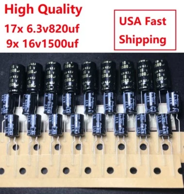 $14.99 • Buy Xbox 360 Motherboard Capacitor Repair Complete Kit HDMI 6.3v 820uf 16v 1500uf