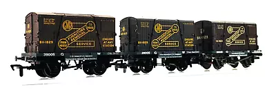 Airfix/dapol/mainline 00 Gauge - 3 X Great Western Conflat Wagons - Unboxed • £19.95