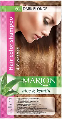 Instant Hair Colour Shampoo Dye In Sachet Lasting 4 To 8 Washes  62 Dark Blonde • £4.26