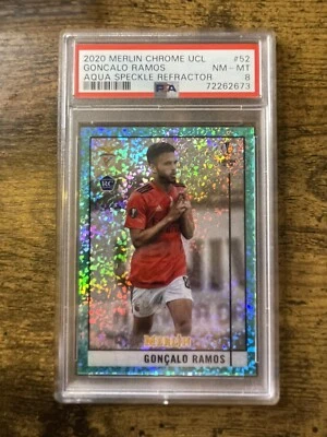 £70 • Buy 2020 GONÇALO RAMOS RC Topps Merlin Chrome Aqua Speckle Refractor /175