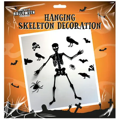 Hanging Skeleton Decoration - Halloween Party Decoration Decor Prop Spooky Fun • £3.19