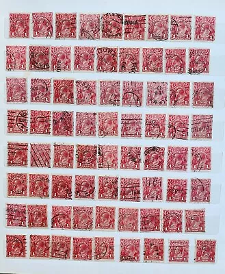 Australia KGV Head 1d Red Postmark Interest Used *Price For 1 Stamp* • $5