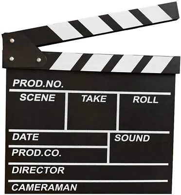 Director Movie Clapper Board Video Clapboard Film Slate Vintage Black • $16.98