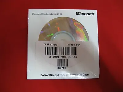 NEW Sealed Microsoft Office Basic Edition 2003 | English Version W/Product Key • $39.99