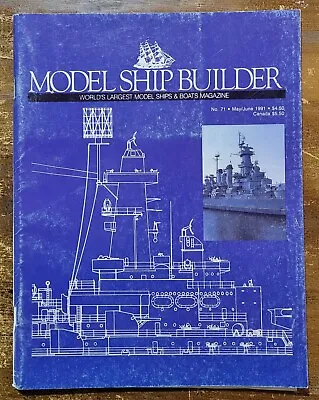 Model Ship Builder - May-Jun 1991 - No. 71 - Magazine - Used • $12