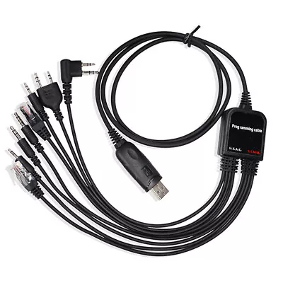 8 In 1 USB Programming Cable With Software CD For Baofeng Motorola Kenwood Radio • $12.20