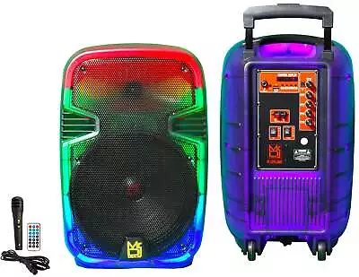 MR DJ PL12FLAME 12  Portable Translucent Bluetooth Speaker • $129.99