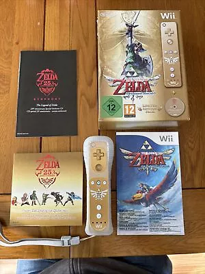 Nintendo Wii Zelda Skyward Sword - Limited Edition Pack With Gold Remote No Game • £44.99