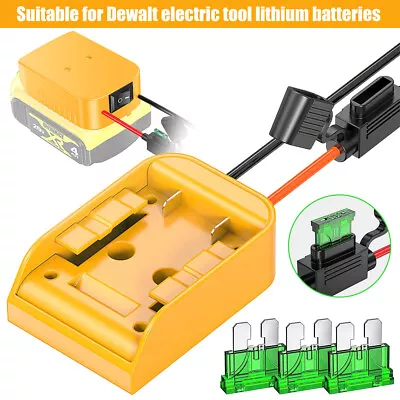 For Dewalt 18V/20V Max Battery Adapter W/ Fuse To Dock Power Connector DCB205 • $21.46