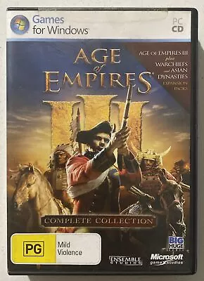 Age Of Empires III Complete Edition PC Game Plus Warchiefs And Asian Dynasties • $29.95