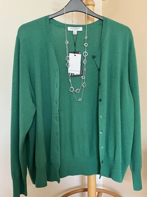 £45 • Buy M&S Autograph Cashmere Emerald Green Cardigan - Size 22 - New With Tags
