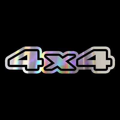 $4.94 • Buy 4x4 Decal - 4WD Sticker 2 Pack - Select Chrome Color And Size