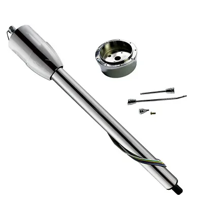 Chrome 30  Column Tilt Manual Steering Column W/ Adapter No Key For Hot Rod GM • $159.99