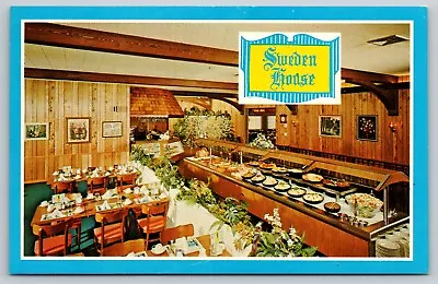 Postcard Florida St Petersburg Sweden House  Restaurant 1D • $4.95