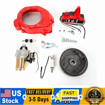 5.5Hp Electric Start Kit For Honda Gx160 Flywheel Starter Motor W/ Solenoid • $72