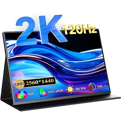 Used | 120Hz Monitor 15.6” Portable Monitor Type C Gaming Monitor For Laptop PS • $69.99