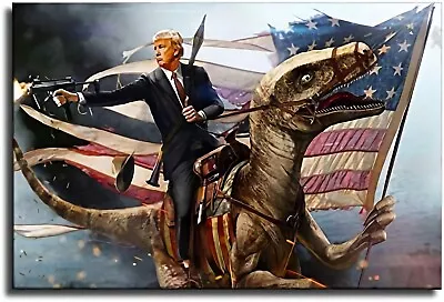 Canvas Prints Modern Donald Trump Painting Wall Art Poster And Prints Pictures  • $14.90