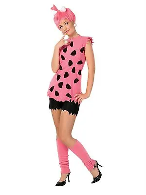 Pebbles Women's Costume Fred Wilma Betty Fancy Dress Bam - NEW • £20.37