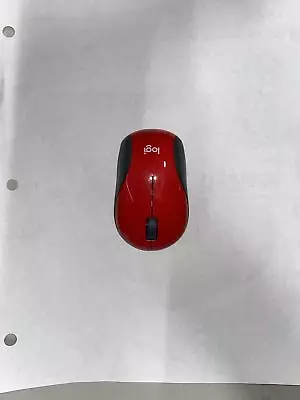 Logitech Wireless Mini Mouse M187 Ultra Portable Optical 1000DPI 3-Button - Red • $8.95