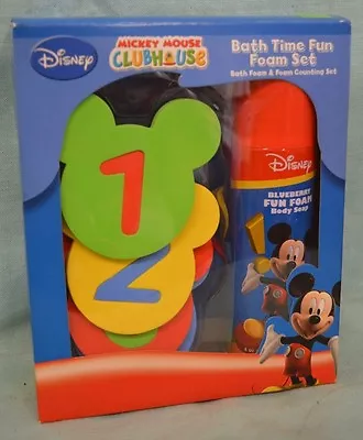 Mickey MOUSE Clubhouse Bath Time FUN FOAM Set Count Blueberry SOAP 3+ Toddler • $6.29