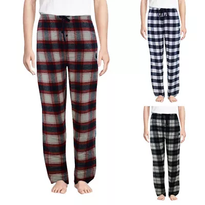 Mens Pyjama Bottoms Sleeping PJs Soft Nightwear Trouser Cotton Woven Stripe Pant • £7.99