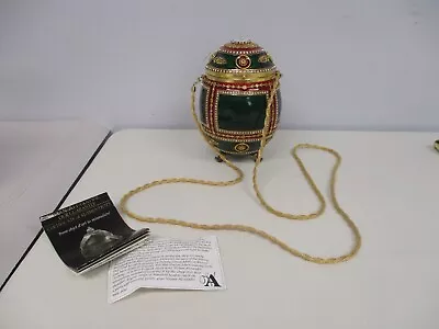 Rare Vivian Alexander Musical Minaudiere Enamel Austrian Crystal Christmas Purse • $400