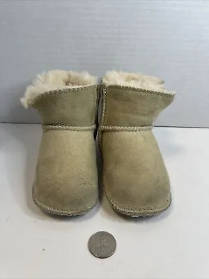 UGG Australia Unisex Baby Toddler Erin Chestnut Shearling Fur Boots Size M (4-5) • $14